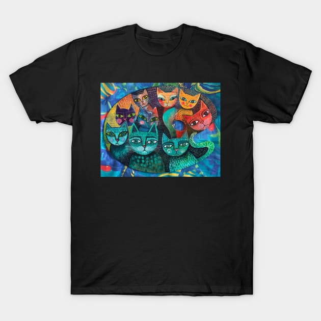 Arty Cats T-Shirt by karincharlotte